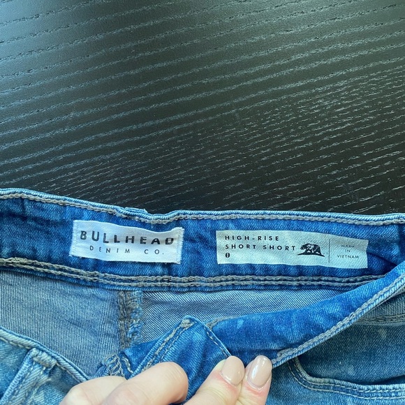 PACSUN Denim High-Waisted Shorts - Picture 2 of 5